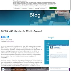 SAP S/4HANA Migration Approach