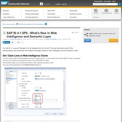 SAP BI 4.1 SP6 - What's New in Web Intelligence...