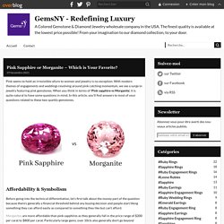Pink Sapphire or Morganite – Which is Your Favorite? - GemsNY - Redefining Luxury