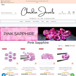 Buy Pink Sapphire Stone from Chordia Jewels