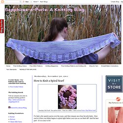 Sapphires-N-Purls: A Knitting Blog