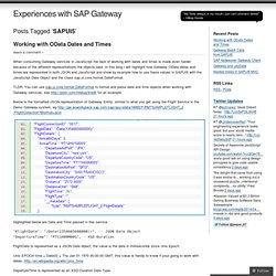 SAPUI5 « Experiences with SAP Gateway