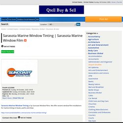 Sarasota Marine Window Tinting