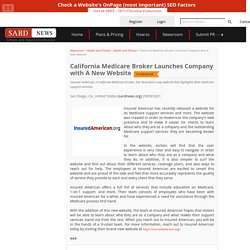 California Medicare Broker Launches Company with A New Website