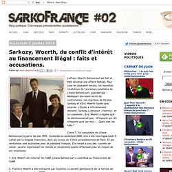 Sarkozy, Woerth, du conflit d'intérêt au financement illégal : faits et accusations.