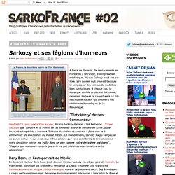 Sarkozy et ses légions d'honneurs