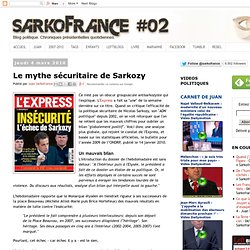 Le mythe sécuritaire de Sarkozy