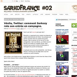 comment Sarkozy rate son entrée en campagne.
