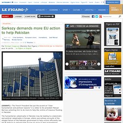 Sarkozy demands more EU action to help Pakistan