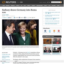 Germany denies Merkel said would clear Roma camps