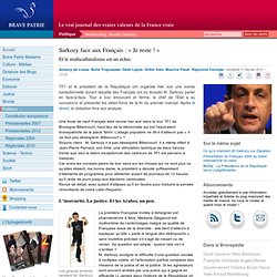 Sarkozy face aux Français : « Je reste ! »