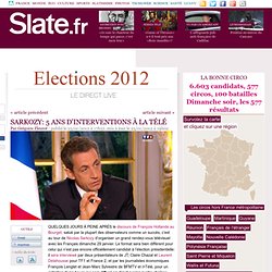 Sarkozy: 5 ans d'interventions à la télé
