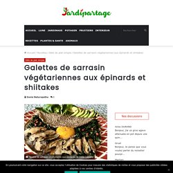 Galette de sarrasin végétarienne aux épinards