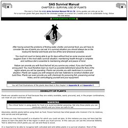 SAS Survival Manual - 9 - Survival Use of Plants
