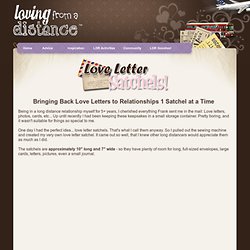 Love Letter Satchels - Store your greeting cards, letters, photos, postcards and more