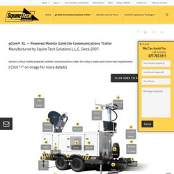 Mobile Satellite Internet Communications Trailer