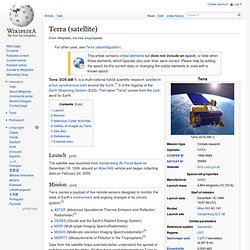 Terra (satellite) - Wiki