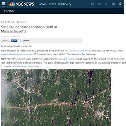 Satellite captures tornado path in Massachusetts