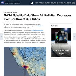 Satellite Data Show Air Pollution Decreases over Southwest U.S. Cities