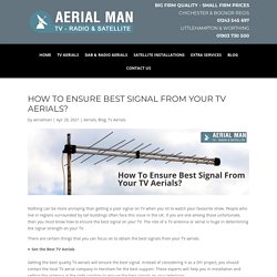 Satellite services and TV aerials in West Sussex & Hampshire