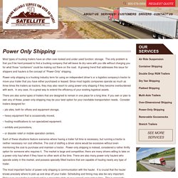 Power Only Shipping Services