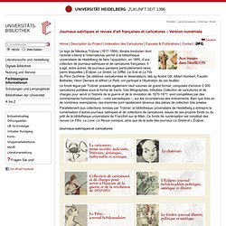 Journaux satiriques et caricatures de la guerre franco-prussienne (1870-1871) et de la Commune de Paris – Version numérisée