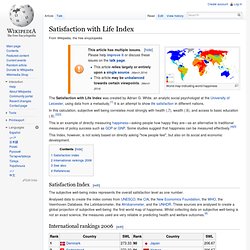 Satisfaction with Life Index