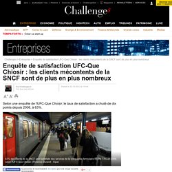 Les clients mécontents de la SNCF de plus en plus nombreux