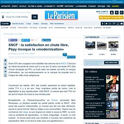 SNCF : la satisfaction des usagers en chute libre - Transports Ile de France