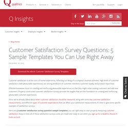 Customer Satisfaction Survey Questions: 5 Sample Templates You Can Use Right Away - Qualtrics