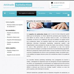 Mesurer la satisfaction clients : réalisation d'enquêtes de satisfaction clients