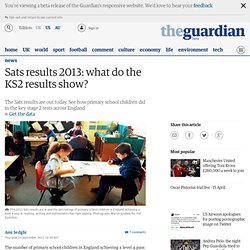 Sats results 2013: what do the KS2 results show?