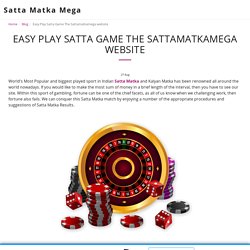 Play the Satta Matka Game