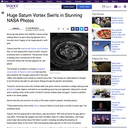 Huge Saturn Vortex Swirls in Stunning NASA Photos