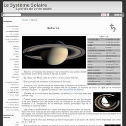 Saturne 6ème planète
