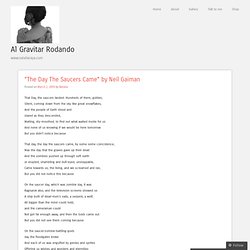 “The Day The Saucers Came” by Neil Gaiman « Al Gravitar Rodando