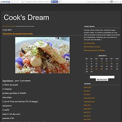 Saucisses de poulet home made - Cook's Dream