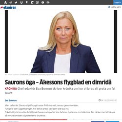 Saurons öga – Åkessons flygblad en dimridå - Sidor - Eskilstuna Kuriren