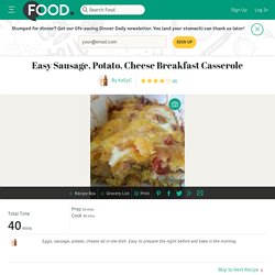 Easy Sausage, Potato, Cheese Breakfast Casserole Recipe