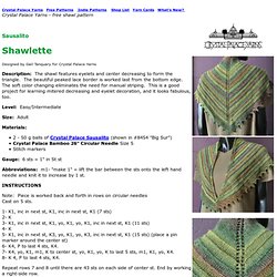 Sausalito Shawlette - free shawl pattern