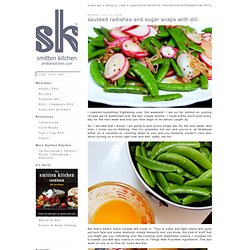 sauteed radishes and sugar snaps with dill