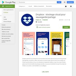 Dropbox - Applications sur l'Android Market