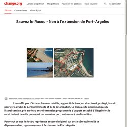 Sauvez le Racou - Non à l'extension de Port-Argelès