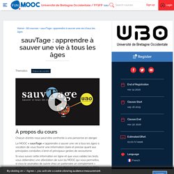 sauvTage : apprendre à sauver une vie à tous les âges