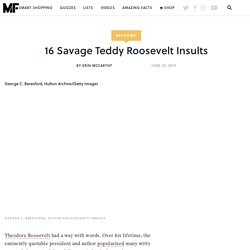 16 Savage Teddy Roosevelt Insults