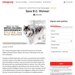 Save B.C. Wolves!