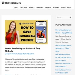 Instagram Photos: How to Save and Import Them
