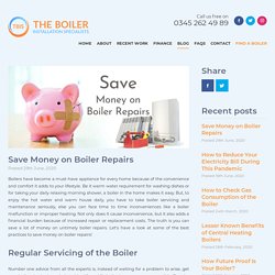 Save Money on Boiler Repairs