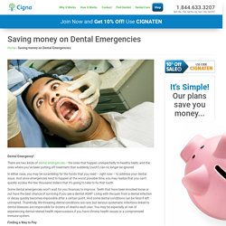 Saving money on Dental Emergencies