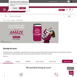 Savings Accounts Online at Axis Bank